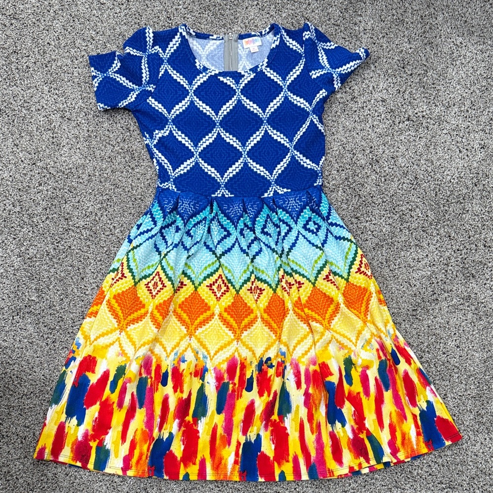 Colorful Patterned Women's Dress